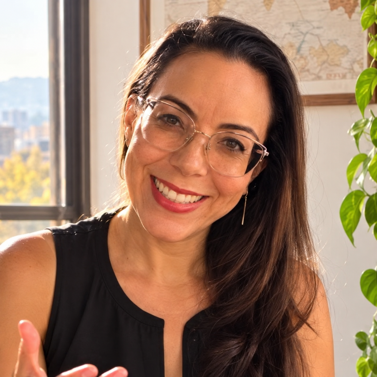 Camila Melo sorrindo